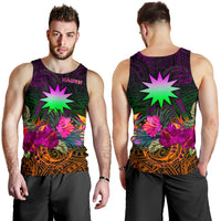 Nauru Men's Tank Top - Summer Hibiscus - Polynesian Pride