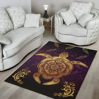 Turtle Golden Royal Area Rug AH - Polynesian Pride