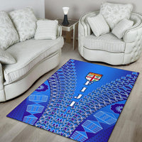 Fiji Drua Area Rug Tapa - Polynesian Pride