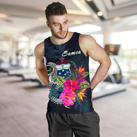 Samoa Polynesian Men's Tank Top - Tropical Flowers - Polynesian Pride