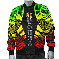 Tonga Men Bomber Jackets - Polynesian Tattoo Reggae - Polynesian Pride