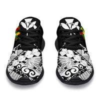 Polynesian Kanaka Flag Sport Sneakers - Nora Style - White - Polynesian Pride