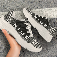 Niue Chunky Sneakers - Polynesian Chief Black Version - Polynesian Pride