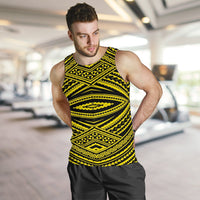 Polynesian Tatau Yellow Hawaii Men's Tank Top - Polynesian Pride