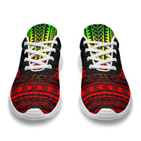 Papua New Guinea Sporty Sneakers - Polynesian Chief Reggae Version - Polynesian Pride