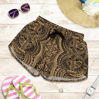Polynesian Symmetry Gold Women's Short - Polynesian Pride