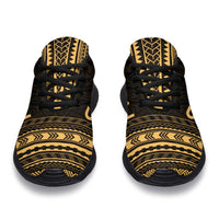 Northern Mariana Islands Sporty Sneakers - Polynesian Chief Gold Version - Polynesian Pride