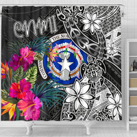 CNMI Shower Curtain - Turtle Floral - Polynesian Pride