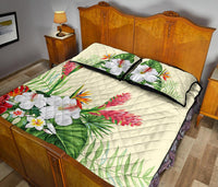 Wonderful Hibiscus Flower Quilt Bed Set - Polynesian Pride