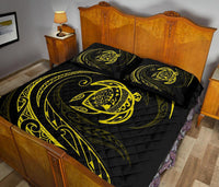 Hawaii Turtle Quilt Bed Set - Yellow - Frida Style - Polynesian Pride