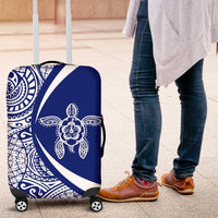 Hawaii Turtle Polynesian Luggage Cover - Circle Style - Blue - Polynesian Pride