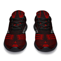Tuvalu Sport Sneakers - Polynesian Tattoo Red - Polynesian Pride
