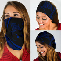 Hawaiian Bandana Manta Ray Map Polynesian Bandana 3-Pack - Circle Style Blue - Polynesian Pride
