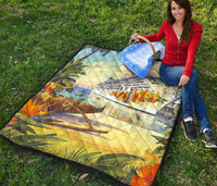 Vintage Hawaii Premium Quilt - Polynesian Pride