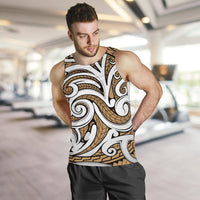 Polynesian Maori Ethnic Ornament Gold Hawaii Men's Tank Top - Polynesian Pride