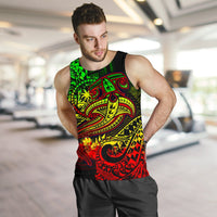 Chuuk Men's Tank Top - Reggae Shark Polynesian Tattoo - Polynesian Pride