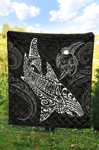 Polynesian Quilt - Polynesian White Shark Warrior Tattoo - Polynesian Pride