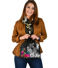 New Caledonia Shoulder Handbag - Turtle Plumeria Banana Leaf Crest - Polynesian Pride