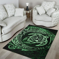 Hawaiian Map Turtle Polynesian Circle Rug AH - Polynesian Pride