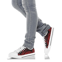 Palau Low Top Canvas Shoes - Red Tentacle Turtle - Polynesian Pride