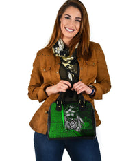 Samoa Polynesian Shoulder Handbag Green - Turtle With Hook - Polynesian Pride