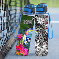 Federated States of Micronesia Hydro Tracking Bottle - Turtle Plumeria Banana Leaf - Polynesian Pride