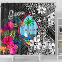 Guam Shower Curtain - Turtle Floral - Polynesian Pride