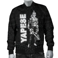 Yap Polynesian Men's Bomber Jacket - Micronesia Yapese Warrior - Polynesian Pride