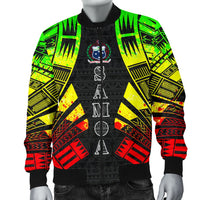 Samoa Men Bomber Jackets - Polynesian Tattoo Reggae - Polynesian Pride