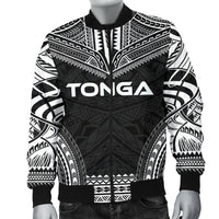 Tonga Polynesian Chief Men's Bomber Jacket - Black Version - Polynesian Pride