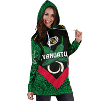 Vanuatu Rugby Women Hoodie Dress Flag Style - Polynesian Pride