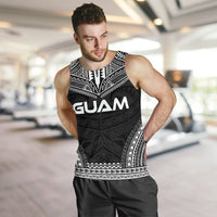 Guam Men's Tank Top - Polynesian Chief Black Version - Polynesian Pride