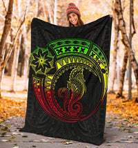 Seahorse Polynesian Blanket - Polynesian Tattoo Reggae - Polynesian Pride