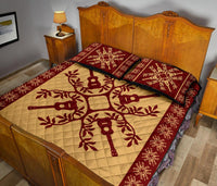 Hawaiian Quilt Pattern Guitar Quilt Bed Set - Polynesian Pride