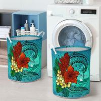 Guam Laundry Basket - Tropical Flowers Style - Polynesian Pride