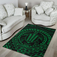 Hawaiian Kakau Honu Arc Polynesian Area Rug AH - Polynesian Pride
