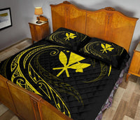 Kanaka Quilt Bed Set - Yellow - Frida Style - Polynesian Pride