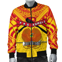 Papua New Guinea Rugby Men Bomber Jacket PNG - The Kumuls - Polynesian Pride