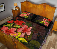 Hawaii Hibiscus Tree Quilt Bed Set - Polynesian Pride