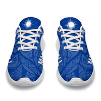Marshall Islands Sporty Sneakers - Transit Blue Style - Polynesian Pride