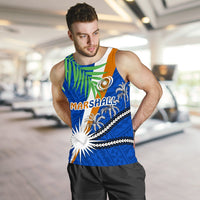 Marshall Islands Rugby Men Tank Top Coconut Leaves - Polynesian Pride