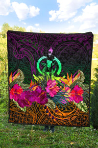 Vanuatu Premium Quilt - Summer Hibiscus - Polynesian Pride