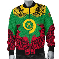 Vanuatu Men's Bomber Jacket Melanesia Island Paradise - Polynesian Pride