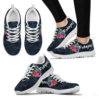 Pohnpei Micronesia Sneakers - Tropical Flower - Polynesian Pride