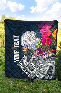 Marshall Island Custom Personalised Premium Quilt - Summer Vibes - Polynesian Pride