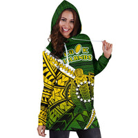 Cook Islands Women Hoodie Dress Style Turtle Rugby - Polynesian Pride