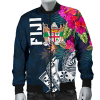 Fiji Men's Bomber Jacket - Fiji Summer Vibes - Polynesian Pride