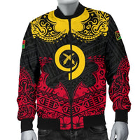 Vanuatu Men's Bomber Jacket Melanesia Island Paradise - Polynesian Pride