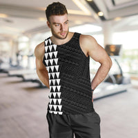 Hawaii Kakau Polynesian Coat Of Arms Personalized Men's Tank Top - White - Polynesian Pride