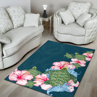 Hibiscus Turtle Dance Area Rug AH - Polynesian Pride